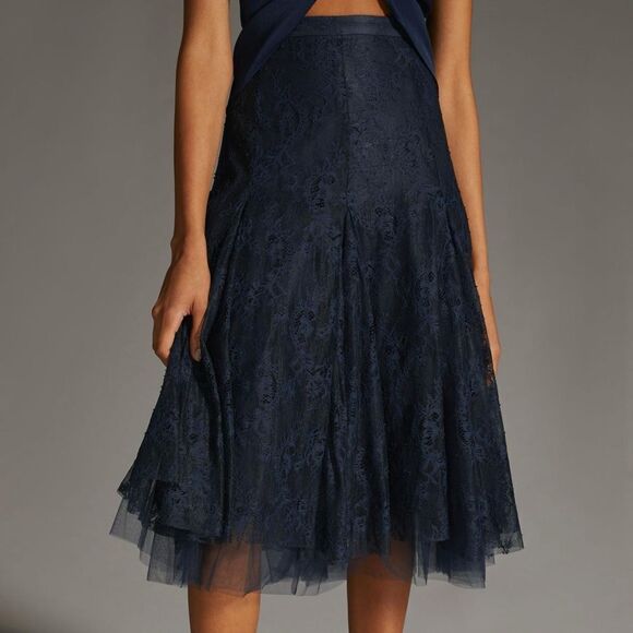 By Anthropologie NWT Tulle Skirt XXS - Picture 2 of 11